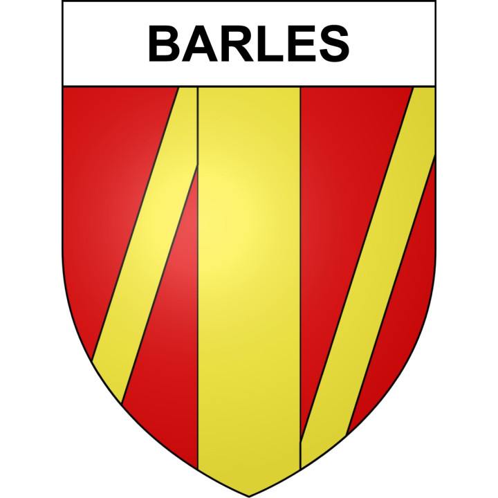 Barles 04 ville sticker blason écusson autocollant adhésif