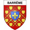 Stickers coat of arms Barrême adhesive sticker
