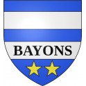 Stickers coat of arms Bayons adhesive sticker