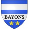 Pegatinas escudo de armas de Bayons adhesivo de la etiqueta engomada