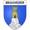 Stickers coat of arms Beauvezer adhesive sticker