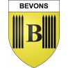 Bevons 04 ville sticker blason écusson autocollant adhésif