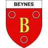 Beynes 04 ville sticker blason écusson autocollant adhésif