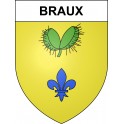 Stickers coat of arms Braux adhesive sticker