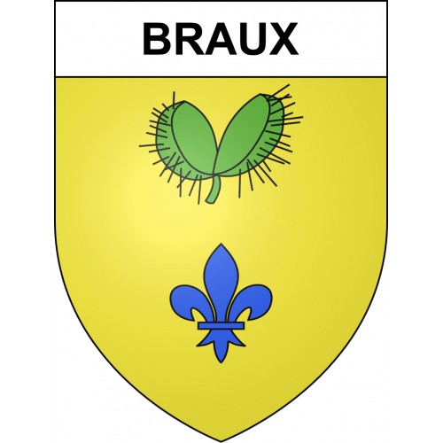 Braux 04 ville sticker blason écusson autocollant adhésif