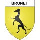 Brunet 04 ville sticker blason écusson autocollant adhésif