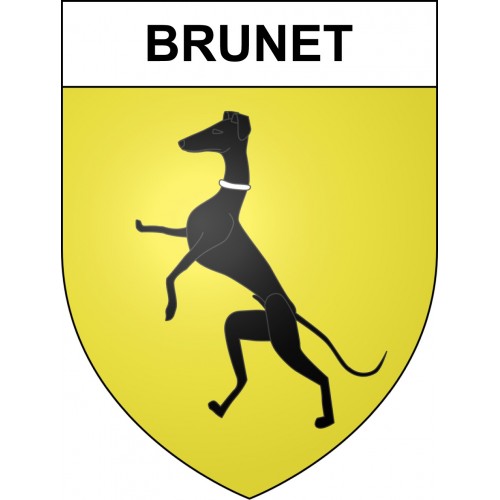 Brunet 04 ville sticker blason écusson autocollant adhésif