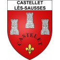 Castellet-lès-Sausses Sticker wappen, gelsenkirchen, augsburg, klebender aufkleber