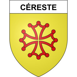 Céreste 04 ville sticker blason écusson autocollant adhésif