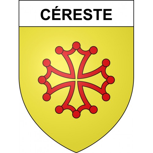 Céreste 04 ville sticker blason écusson autocollant adhésif