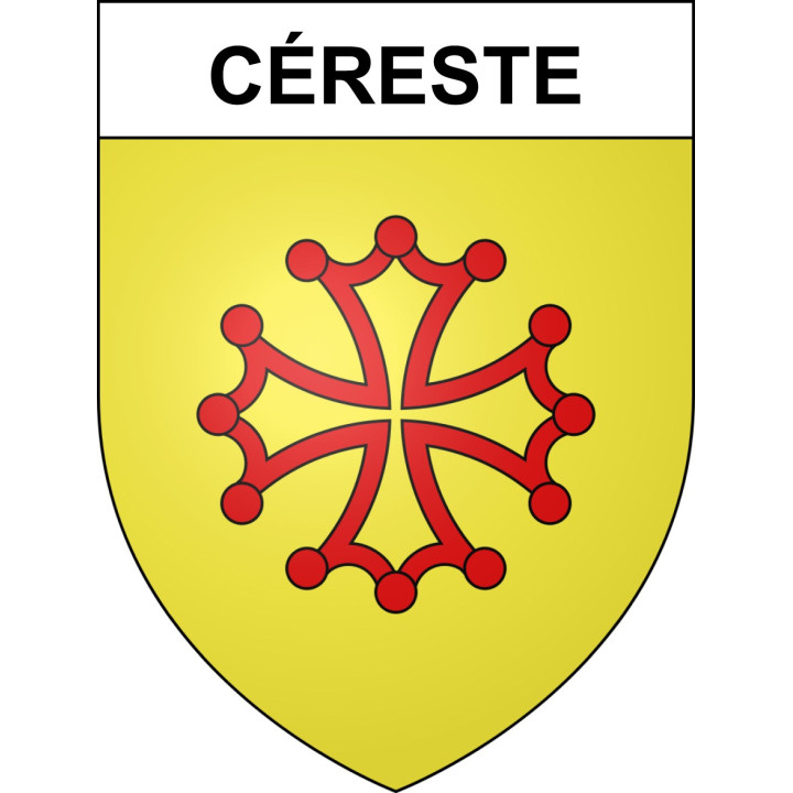 Stickers coat of arms Céreste adhesive sticker
