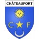 Stickers coat of arms Châteaufort adhesive sticker
