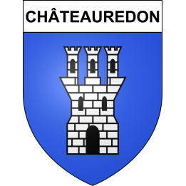 Châteauredon 04 ville sticker blason écusson autocollant adhésif