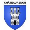Pegatinas escudo de armas de Châteauredon adhesivo de la etiqueta engomada