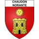 Pegatinas escudo de armas de Chaudon-Norante adhesivo de la etiqueta engomada