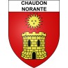 Stickers coat of arms Chaudon-Norante adhesive sticker