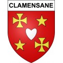 Stickers coat of arms Clamensane adhesive sticker