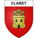 Claret 04 ville sticker blason écusson autocollant adhésif