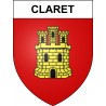 Claret 04 ville sticker blason écusson autocollant adhésif