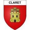 Pegatinas escudo de armas de Claret adhesivo de la etiqueta engomada