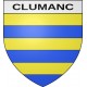 Pegatinas escudo de armas de Clumanc adhesivo de la etiqueta engomada
