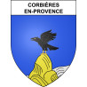 Corbières-en-Provence 04 ville sticker blason écusson autocollant adhésif