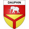 Dauphin 04 ville sticker blason écusson autocollant adhésif