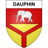 Dauphin Sticker wappen, gelsenkirchen, augsburg, klebender aufkleber