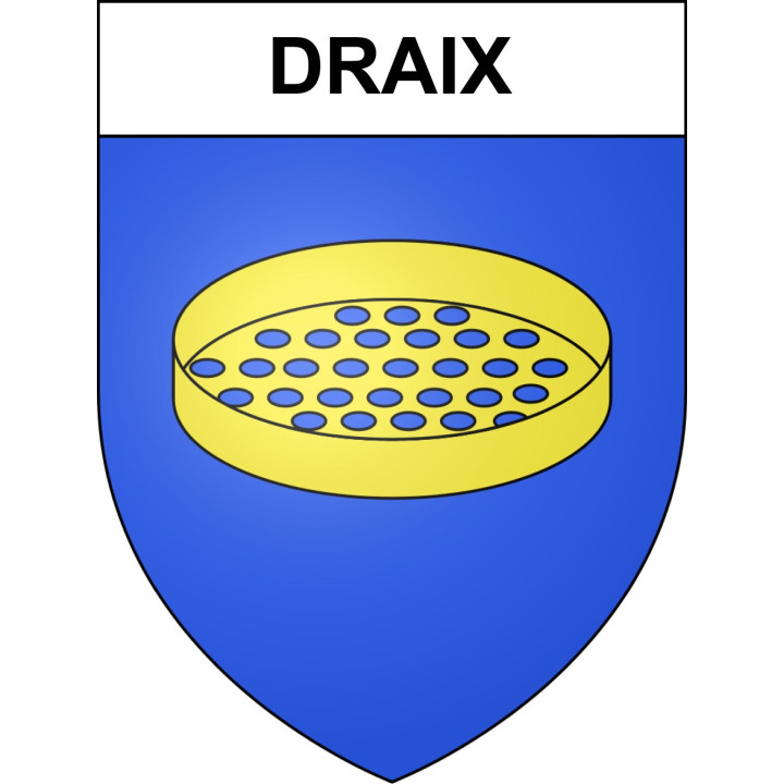 Draix 04 ville sticker blason écusson autocollant adhésif