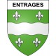 Entrages 04 ville sticker blason écusson autocollant adhésif