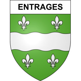 Pegatinas escudo de armas de Entrages adhesivo de la etiqueta engomada