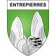 Entrepierres 04 ville sticker blason écusson autocollant adhésif