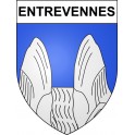 Entrevennes 04 ville sticker blason écusson autocollant adhésif