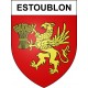 Estoublon 04 ville sticker blason écusson autocollant adhésif