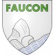 Stickers coat of arms Faucon-de-Barcelonnette adhesive sticker