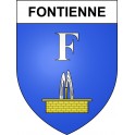 Pegatinas escudo de armas de Fontienne adhesivo de la etiqueta engomada