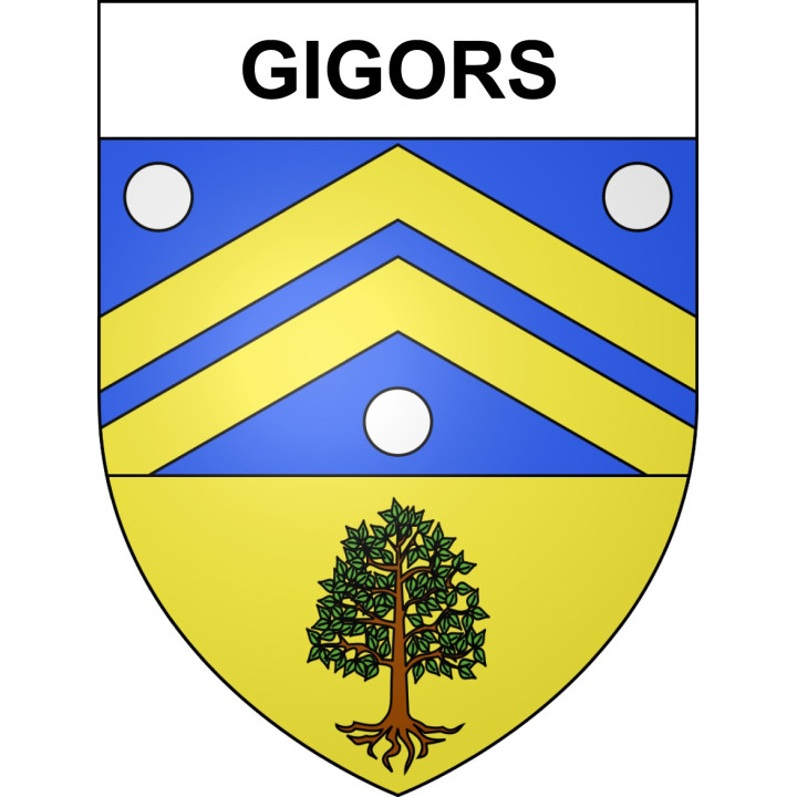 Gigors 04 ville sticker blason écusson autocollant adhésif