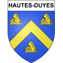 Pegatinas escudo de armas de Hautes-Duyes adhesivo de la etiqueta engomada