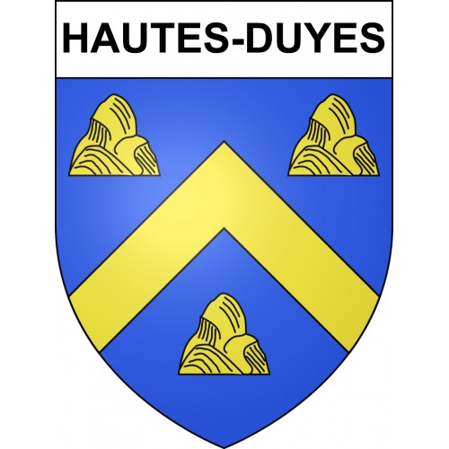 Hautes-Duyes Sticker wappen, gelsenkirchen, augsburg, klebender aufkleber