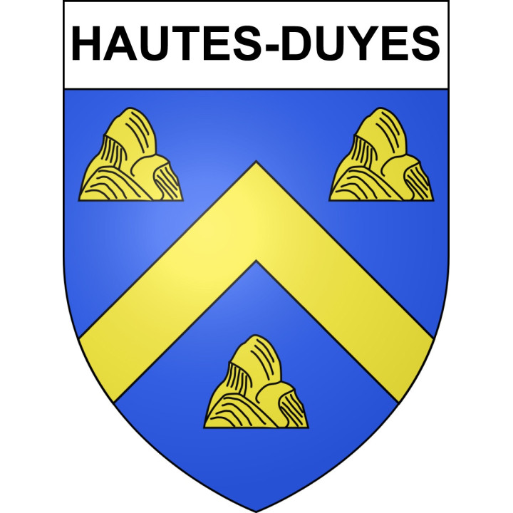 Hautes-Duyes Sticker wappen, gelsenkirchen, augsburg, klebender aufkleber
