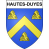 Hautes-Duyes Sticker wappen, gelsenkirchen, augsburg, klebender aufkleber