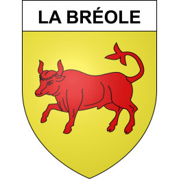 Stickers coat of arms La Bréole adhesive sticker