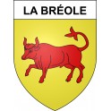 La Bréole Sticker wappen, gelsenkirchen, augsburg, klebender aufkleber