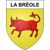 La Bréole 04 ville sticker blason écusson autocollant adhésif