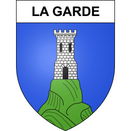 La Garde 04 ville sticker blason écusson autocollant adhésif