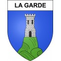 La Garde 04 ville sticker blason écusson autocollant adhésif