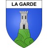 Stickers coat of arms La Garde adhesive sticker