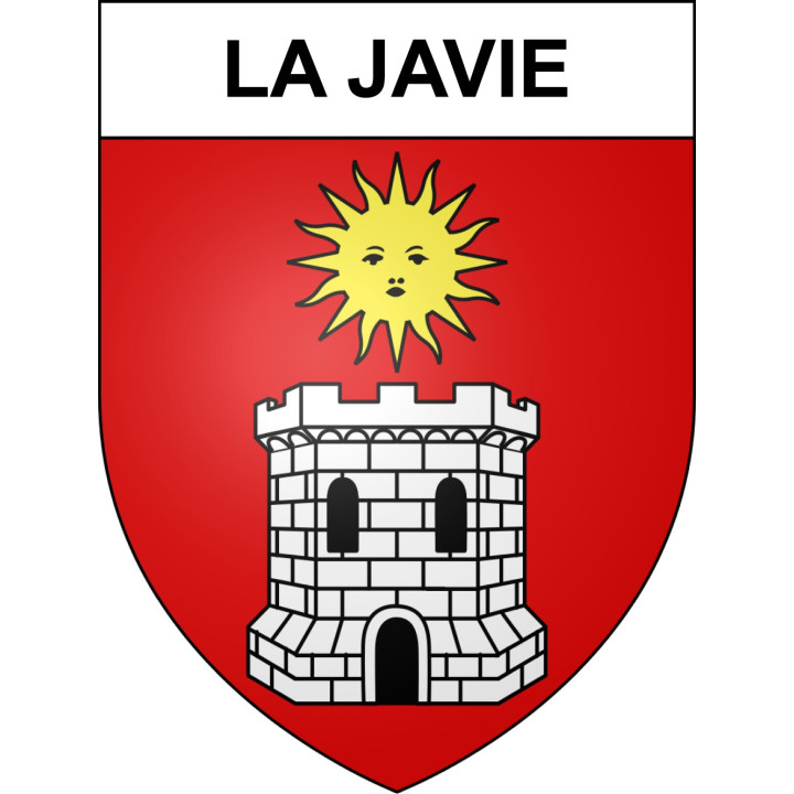 La Javie Sticker wappen, gelsenkirchen, augsburg, klebender aufkleber