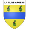 Pegatinas escudo de armas de La Mure-Argens adhesivo de la etiqueta engomada