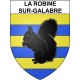 Pegatinas escudo de armas de La Robine-sur-Galabre adhesivo de la etiqueta engomada